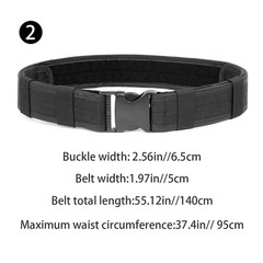 MEN Casual Military Tactical Army Adjustable Quick Release Belts Pants Waistband