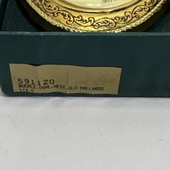 Barlow Oval Gold Mallards Western Metal Belt Buckle Duck Nature 591120