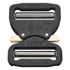 AustriAlpin 45mm Male + Female Adjustable Black Cobra Buckle XL Ears- FY45KVV-XL