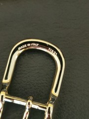 BELT BUCKLES 10993 2.5&Prime;X1&Prime; Gold Plated Made in Italy