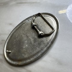 Pimp Belt Buckle Black & Sliver