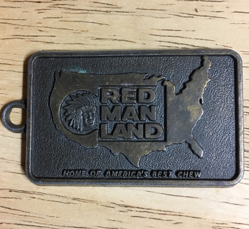 Classic Key Chain ~ RED MAN LAND CHEWING TOBACCO ~ Home of America&rsquo;s Best Chew