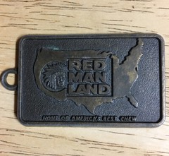 Classic Key Chain ~ RED MAN LAND CHEWING TOBACCO ~ Home of America&rsquo;s Best Chew