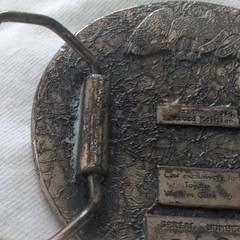 Toyota Watkins Glen Grand Prix Pace Car &rsquo;76 Men&rsquo;s Silver Metal Clip Buckle 1.75&Prime;