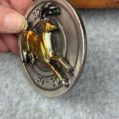 Vtg Great American Buckle Co 1980 Deer Buck 30-30 Chicago USA #478 Round