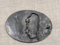 1970s-80s vintage ARKANSAS belt buckle RAZORBACKS wild pig WESTERN cowboy