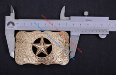 WESTERN COWBOY CHAMPION GLOD TEXAS RANGER STAR RODEO 3D JEANS TROPHY BELT BUCKLE