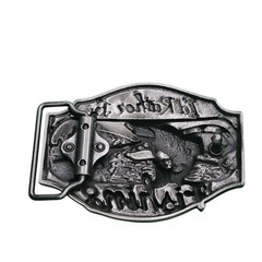I&rsquo;d Rather Be Fishing Men&rsquo;s Belt Buckle Silver Tone