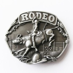 Original Western Rodeo Race Cowboy Bull Riding Metal Belt Buckle