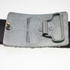 Studded belt buckle dark blue metal buckle removable buckle belt buckle