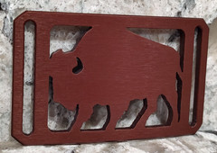 GRIP6 BELT BUCKLE – BUFFALO – BRONZE – 1.5 INCH WIDE