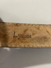 Vtg Lyatone Saddle Leather Belt Cowboy Boots Belt Buckle Sze 34 2565 Top Grain