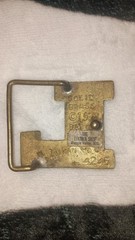 L Vintage 1978 Brass Belt Buckle Western