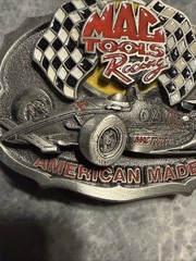 MAC TOOLS RACING #21 Formula 1 Brabham – PEWTER 3D BELT BUCKLE -Never Worn