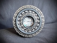 “Exposure 8:15” Belt Buckle Camera Lens Watch Industrial Art OOAK Darren McNeese
