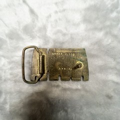 Solid Brass Gold AWANA Western Utility Belt Buckle for Men 2.75”x1.75” Fits 1.75