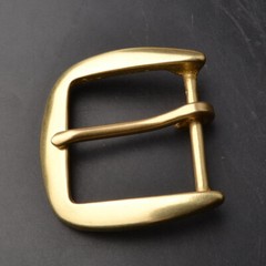 2pcs DIY heavy duty single prong brass leather belt buckle removable clasp for