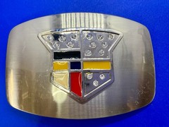 Cadillac Logo?? Emblem with Rhinestone Bling Vintage Belt Buckle