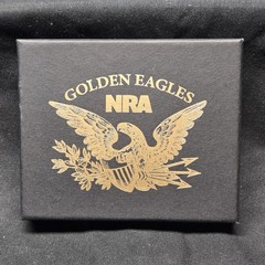 NRA Golden Eagles Belt Buckle 2015 Commemorative Patriotic Shield Brass NIB