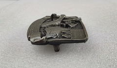 Arroyo Grande 3D Belt Buckle Beer Drinker Pewter Detailed Marked Numbered USA