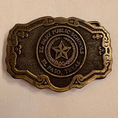 El Paso Public Schools El Paso, TX Bras Belt Buckle 3.5×2.5&Prime;