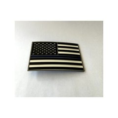 Thin Blue Line Law Enforcement Belt Buckle