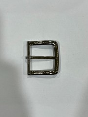 Solid Brass Satin Nickel Belt Buckle Made in Italy Fits 1.57&Prime; Belt Strap