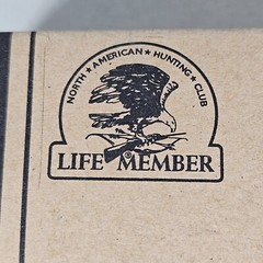 North American Hunting Club Life Member Belt Buckle with Box