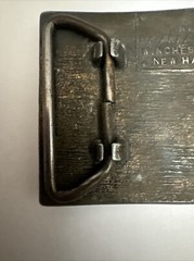 Vintage Winchester Repeating Arms New Haven Brass Belt Buckle