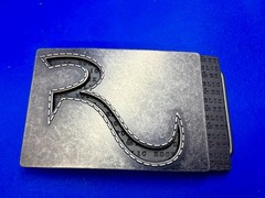 Rock & Republic R Logo America Jeans Brand Advertising Promotional Belt Buckle