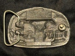 Ford Mustang 289 302 351 428 Belt Buckle commissioned 4/17/1990