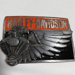 Harley-Davidson Belt Buckle Vintage G-88 Harmony Inc Bike Engine Bald Eagle 1989