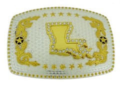 State of Louisiana MAP US Trophy Belt Buckle Western Rodeo Cowboy HEAVY BULKY