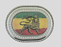 Reggae Rasta Belt Buckles Rastafarian Dub Music Culture Lion Judah Silver Bling