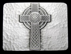 RG22138 *NOS* 2006 GREAT AMERICAN **CELTIC CROSS** RELIGIOUS PEWTER BELT BUCKLE
