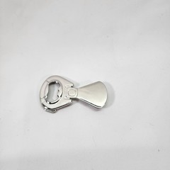 Bottle Opener Belt Buckle Silver EUC