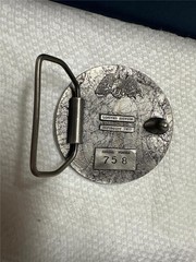 Vintage Great American Buckle Co Limited Edition Belt Buckle Cowboy on Horse