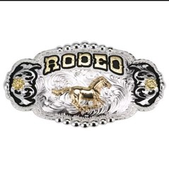 Rodeo-themed belt buckles for men Western Cowboy Antique Style Buckle