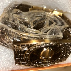 Men Stainless steel Belt metal waistband Golden Skull Skeleton Buckle Punk Rock