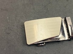 Wide Heavy Silver And Black Color Dress Replacement Belt Buckle