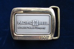 Pacific Bell Belt Buckle Pacific Bell Iso Belt Buckle Pac Bell Souvenir Buckle