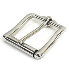 Heavy Duty Stainless Steel Roller Buckle – 1½ » Nickel Safe Polished Belt Buckle