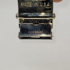 Brass Belt Buckle DD860 USS McCaffery Made in USA Autogrip slide style rare