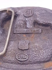 Vintage American 4-4-0 Steam Locomotive Belt Buckle 1987 C+J CJ1440 Railroad