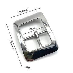 Hypoallergenic Stainless Belt Buckle 40mm Durable Man Leather Belt Buckle