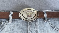 Vintage Harley Davidson Alpaca Mexico Belt Buckle