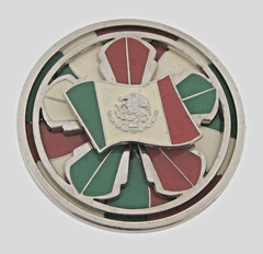 Mexico & USA Flags Belt Buckle Mexican Vintage Spinners Rodeo Women Men Western