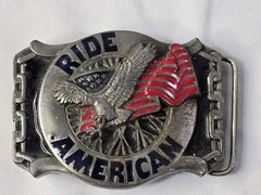 Buckles Of America Masterpiece Collection Belt Buckle Ride American Rare