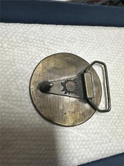 Vintage Mayan Sundial Belt Buckle Lot of Two Buckles