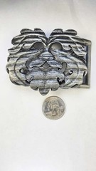 Pewter Oak King Belt Buckle Dryad Design Green Man Wiccan Pagan Celtic